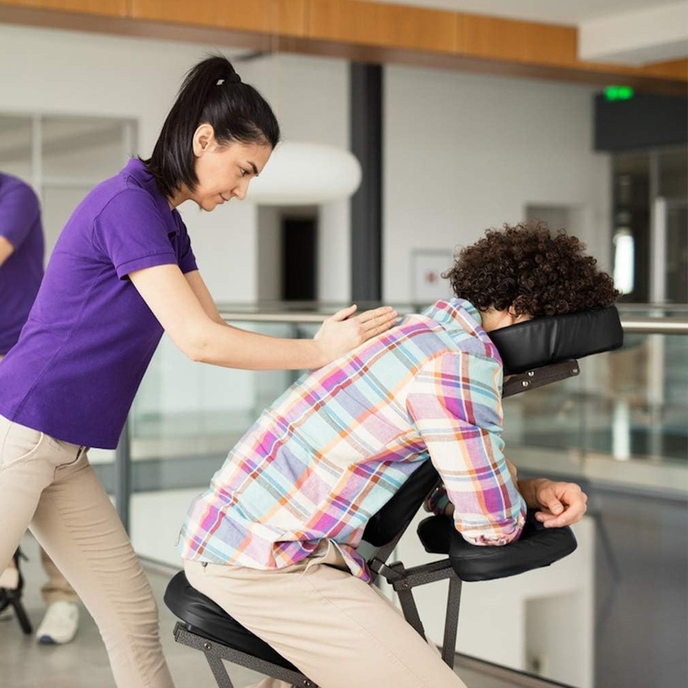 Portable Massage Chair with Adjustable Face Cradle