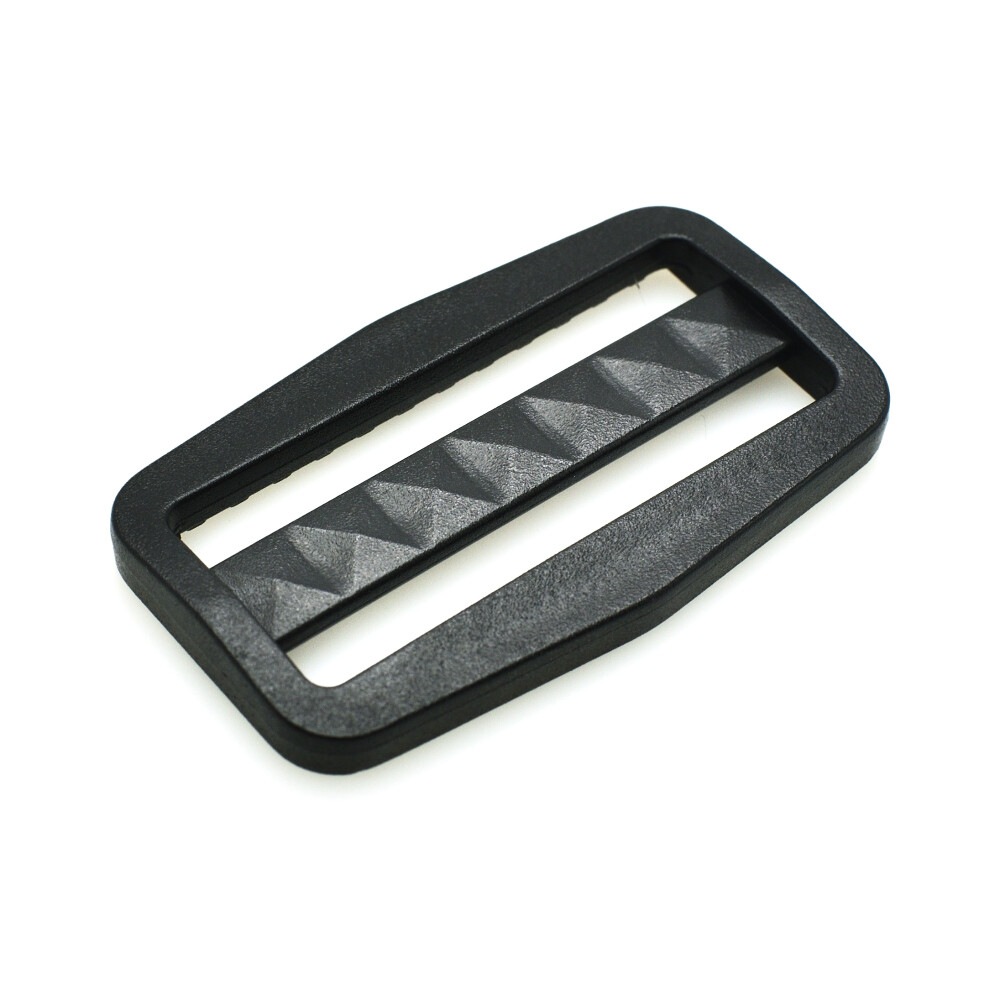 5pcs 2" Plastic Tri-Glide Slider Adjustable Buckle Black