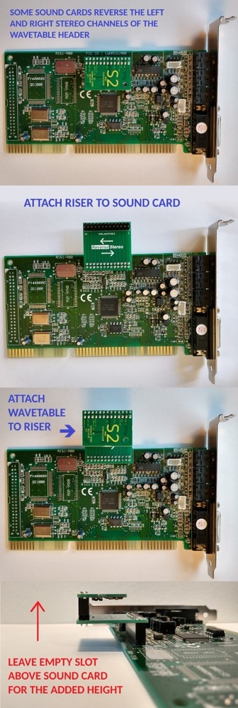 Sound Card Wavetable Reverse Stereo Extender Riser - Swap Left/Right Channels