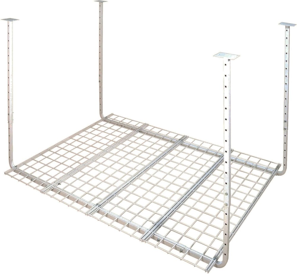 Ceiling Mounted Adjustable Shelf in White