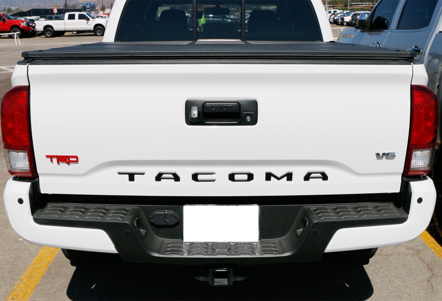 Matte Black Finish 3D Raised Tailgate Letter Pieces For 2024-up Toyota Tacoma