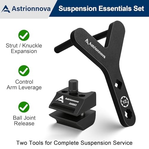 Strut Spreader Tool & Lower Control Arm Prying Tool, Ball Suspension Tool Set