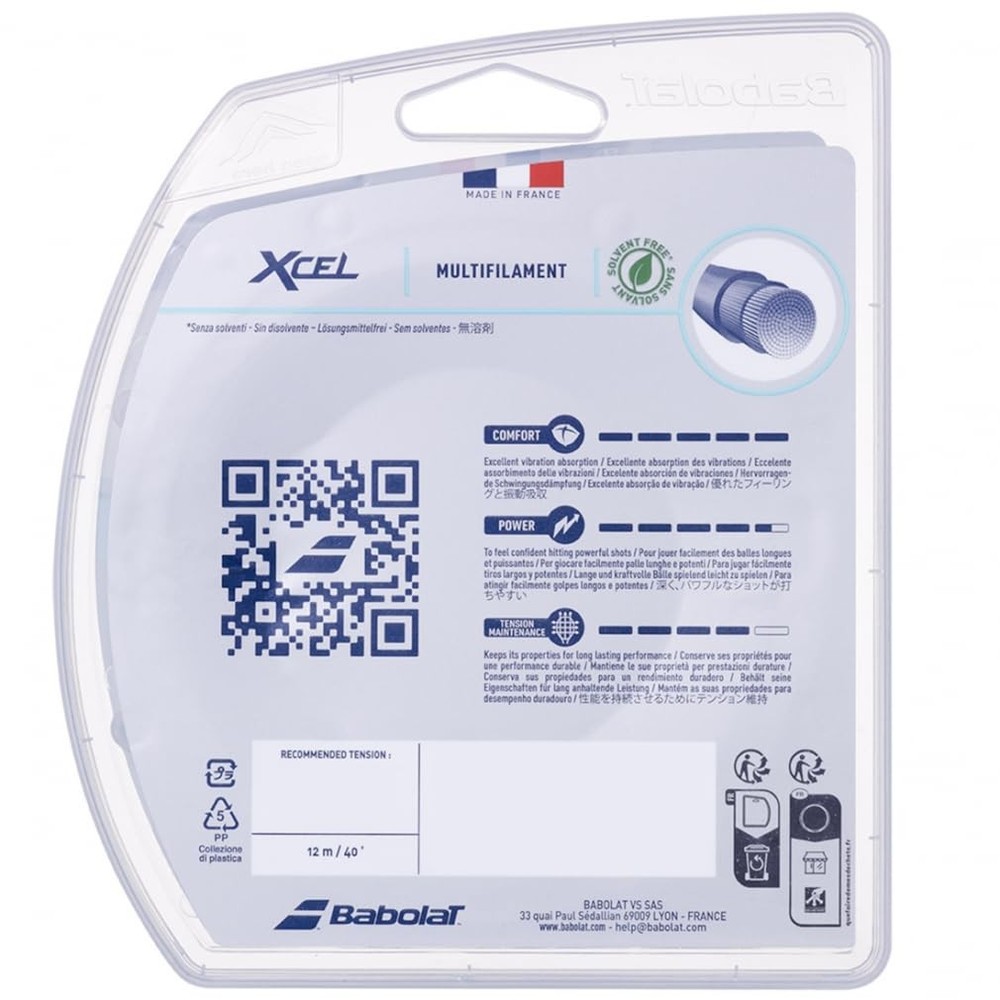-Xcel 16G Blue Tennis String-(B241077-136-16:Set)