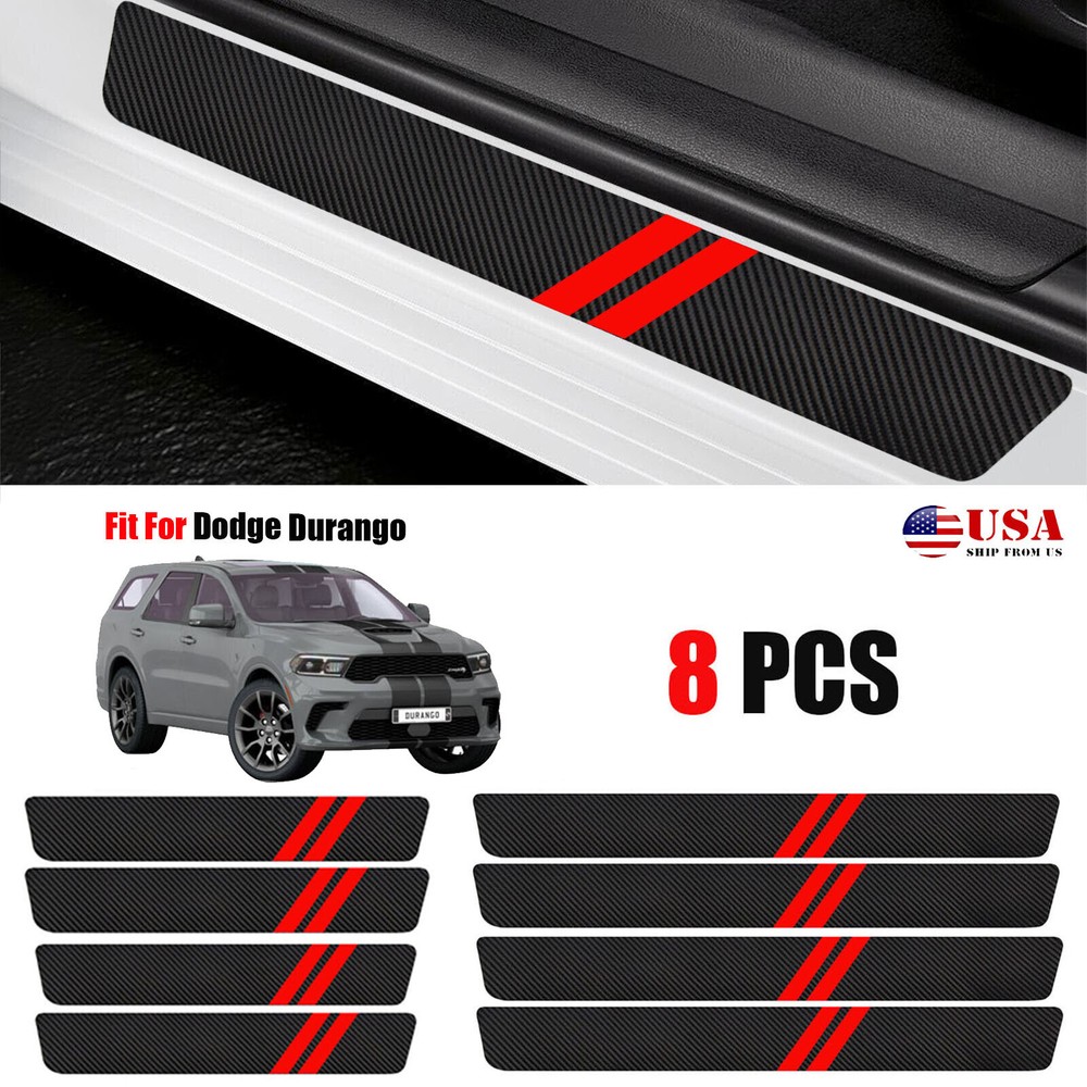8pcs Custom For Dodge Journey Car Door Sill Protector Guard Step Protectors M7