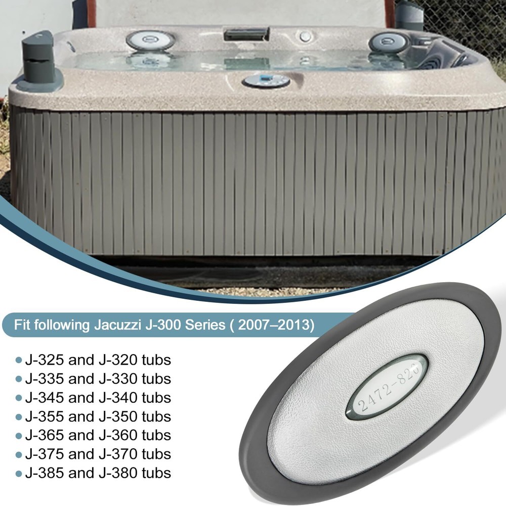 2472-826 Oval Pillow Insert + Back Mount Replacement for Jacuzzi J-300 Series