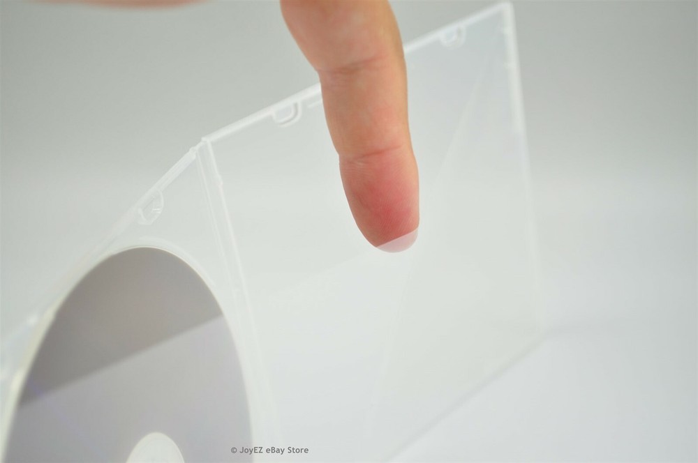 200 Clear 5.2mm Single CD DVD R CDR DVDR Disc PP Poly Plastic Case Outer Sleeve