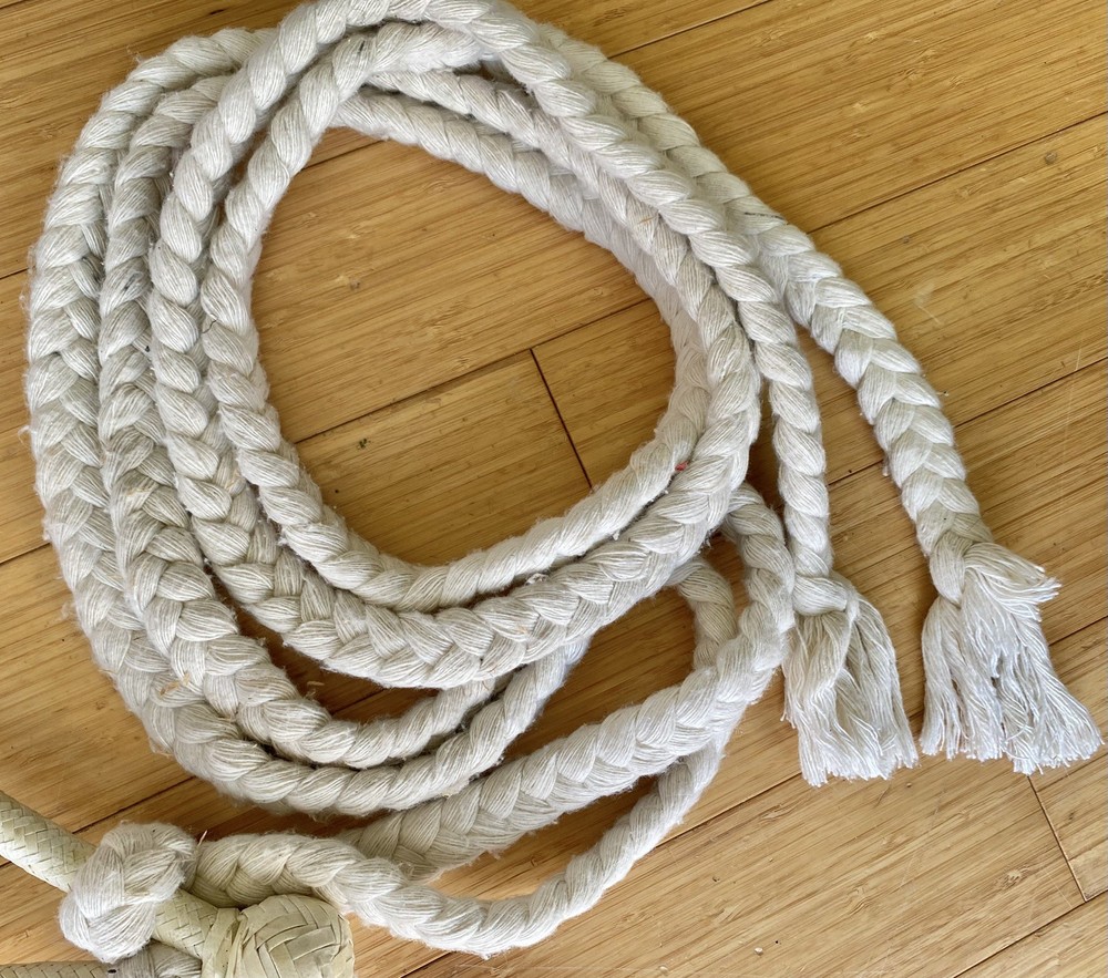 Nice RAWHIDE Braided BOSAL & Flat Braid REINS Set~New Cond~Nice FLEX~BITLESS