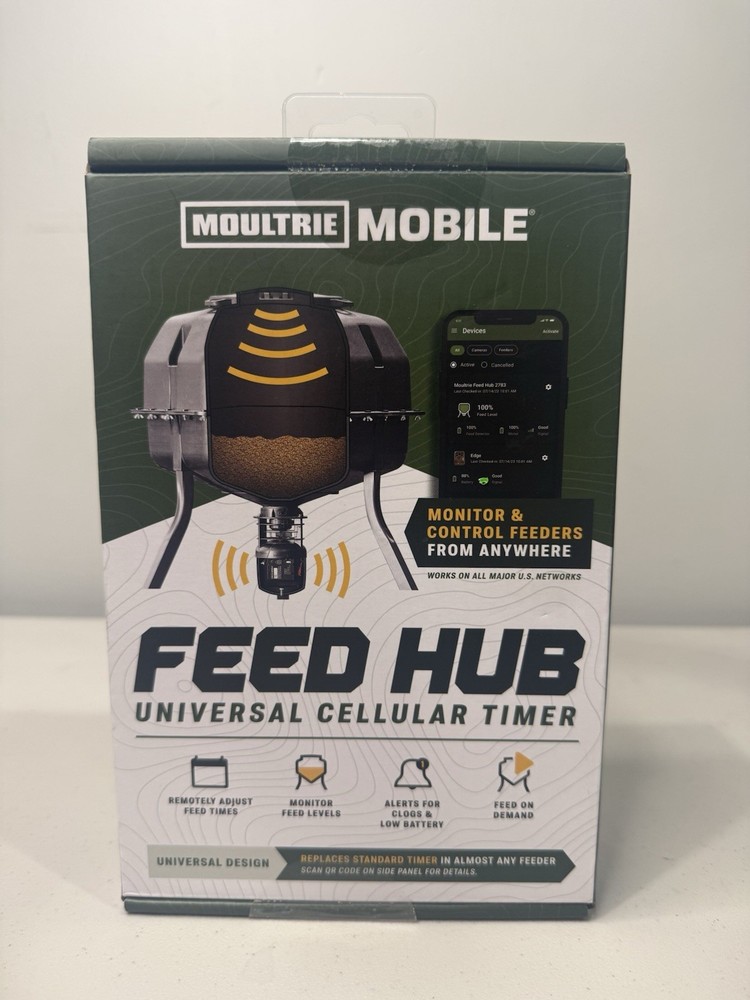 Moultrie Mobile Feed Hub Universal Cellular Timer - New Sealed Box