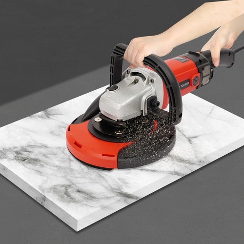 6-Speed Professional Concrete Grinder Dust Extraction Port Adjustable 1580W