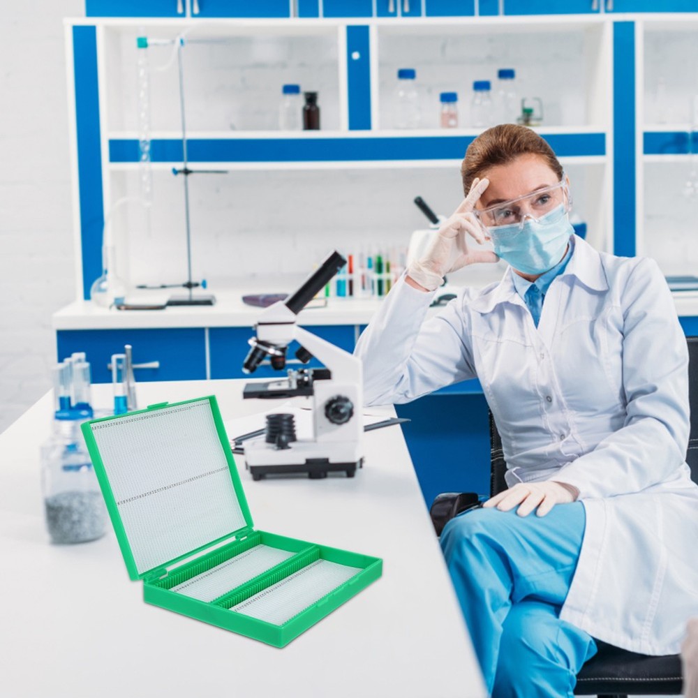 Prepared Microscope Slides Storage Container Plastic Microscope Slide Holder