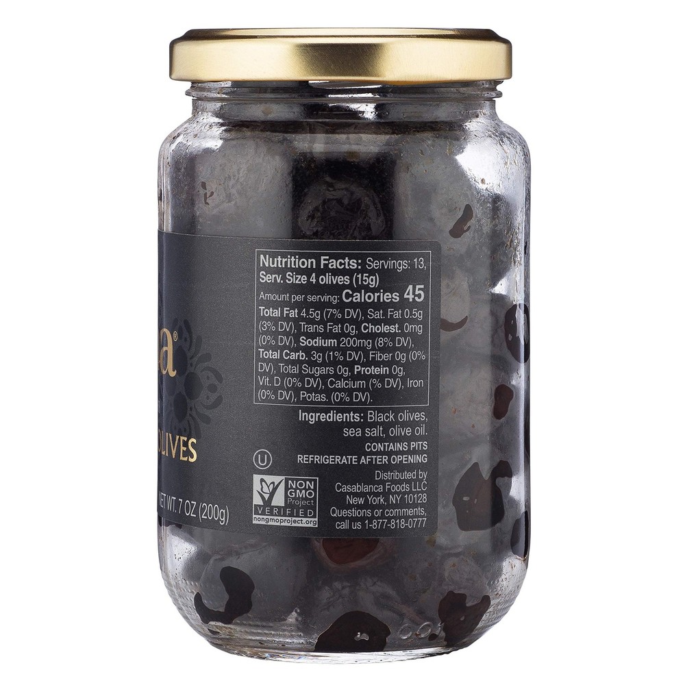 Mina Moroccan Dry Cured Black Olives