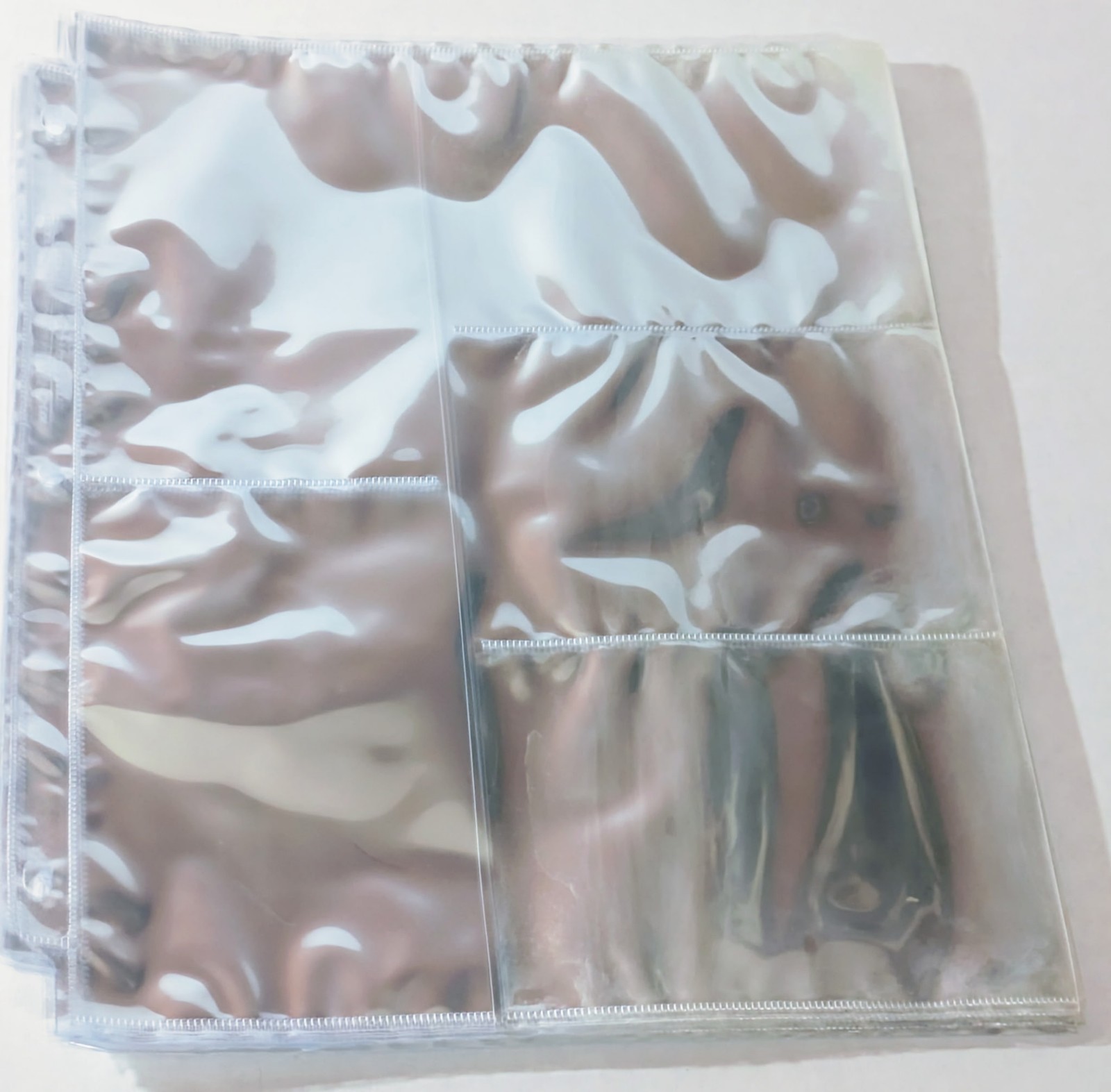 50 Sheets Loose Leaf 5 Pocket Photo Album Sleeves For 3 Ring Binder