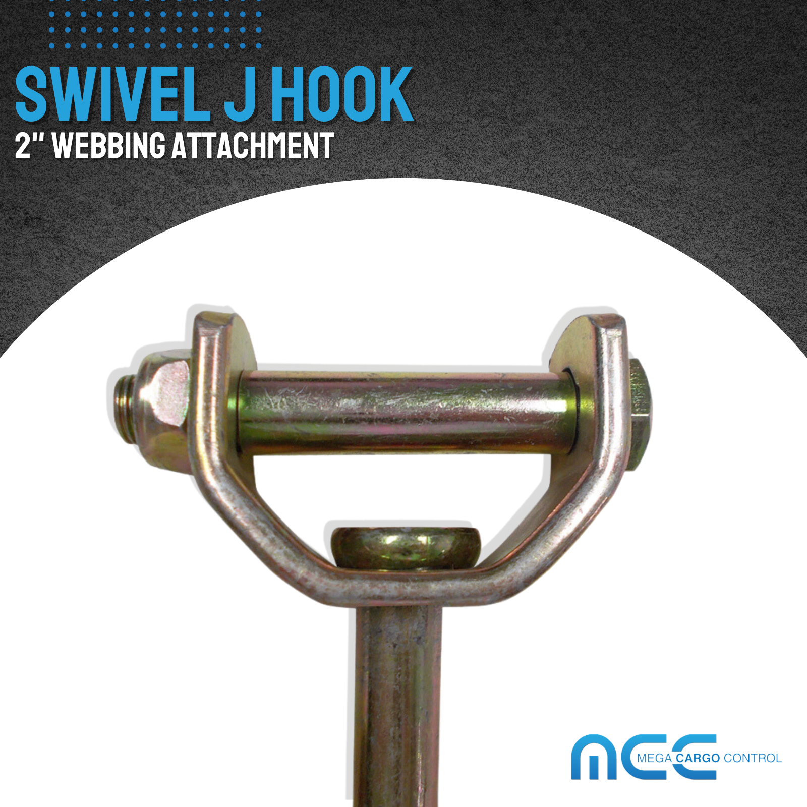 10 Pack Swivel J Hook for 2" Ratchet Tie Down Strap Car Hauler Trailer Truck