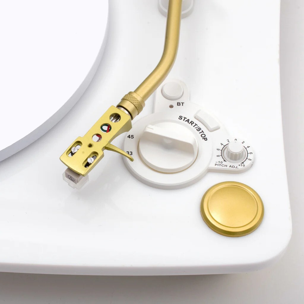 TECHPLAY GHOST WHITE BLUETOOTH BROADCAST RECORD PLAYER TURNTABLE AT3600L NEEDLE