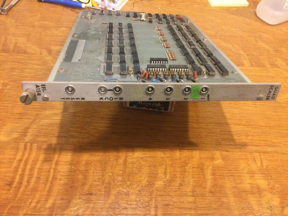 CAMAC Crate Plugin Quad Scaler.