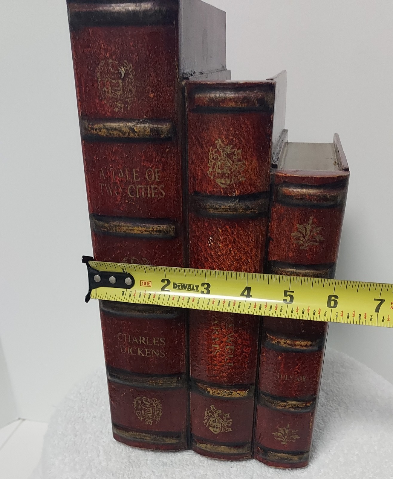 Vtg Faux Book Hidden CD Storage Secret Compartment Box Decorative Home Decor