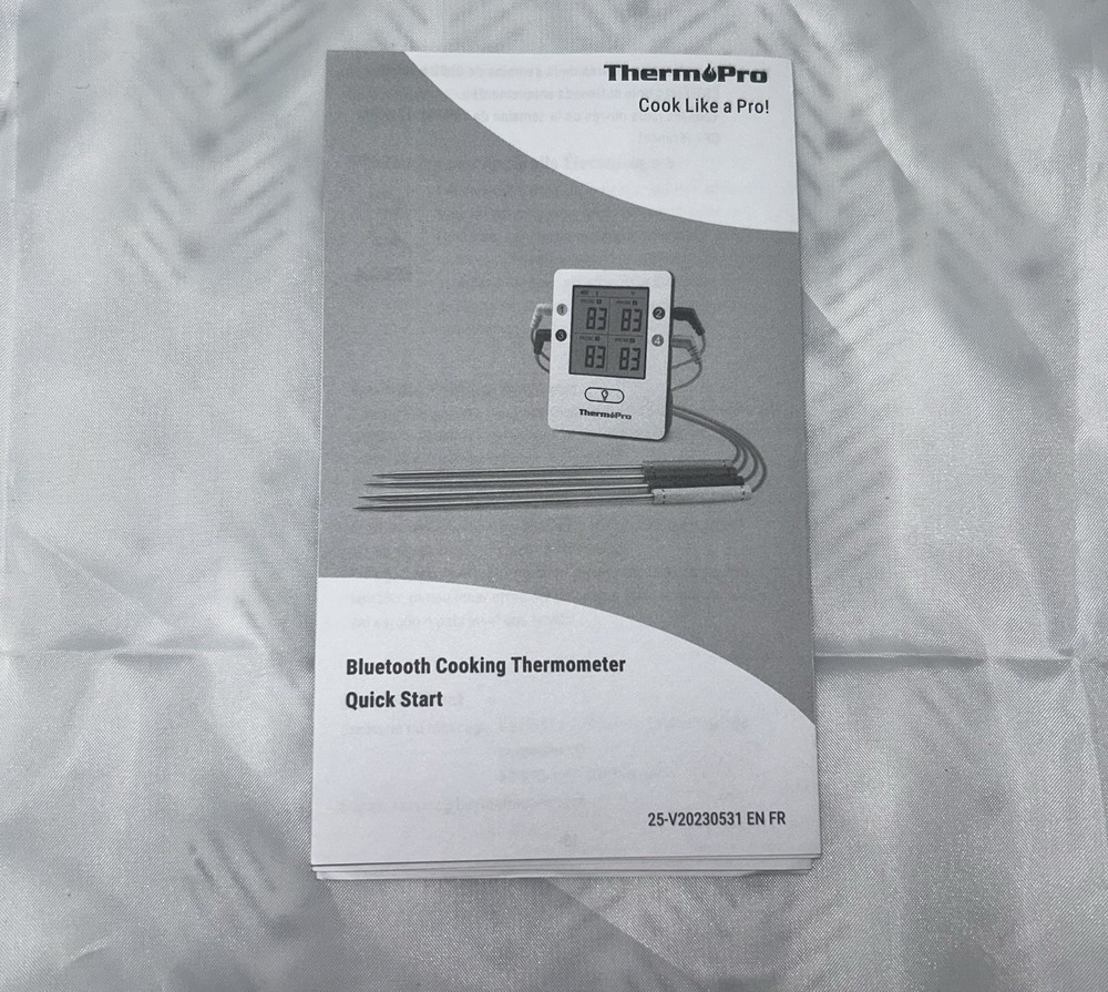 Thermo Pro Bluetooth 4 Probe 650 Ft. Range Remote Meat Thermometer TP-25