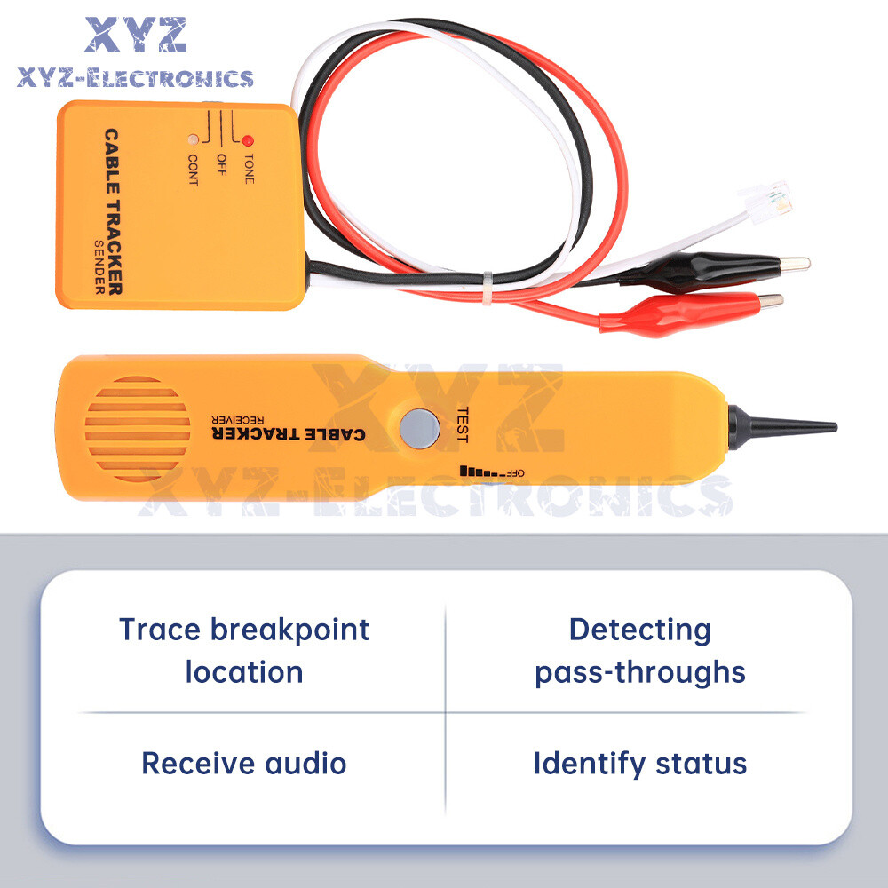 Multi-function Cable Finder Wire Tracker Fiber Optic Network Tester Cable Toner