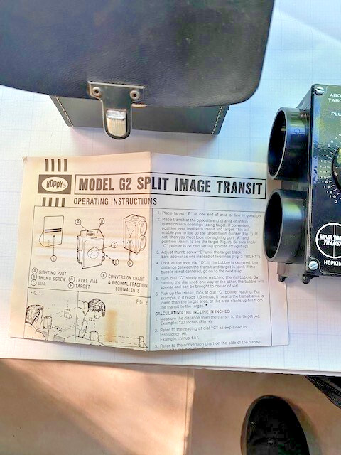 Hoppy Split Image Transit Model G2 Carying Case + Original Instructions -Vintage