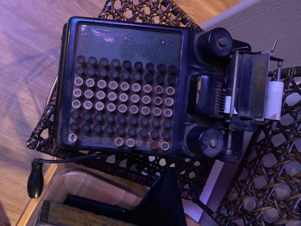 Antique Burroughs Adding Machine Calculator 1920s – Untested, As Is