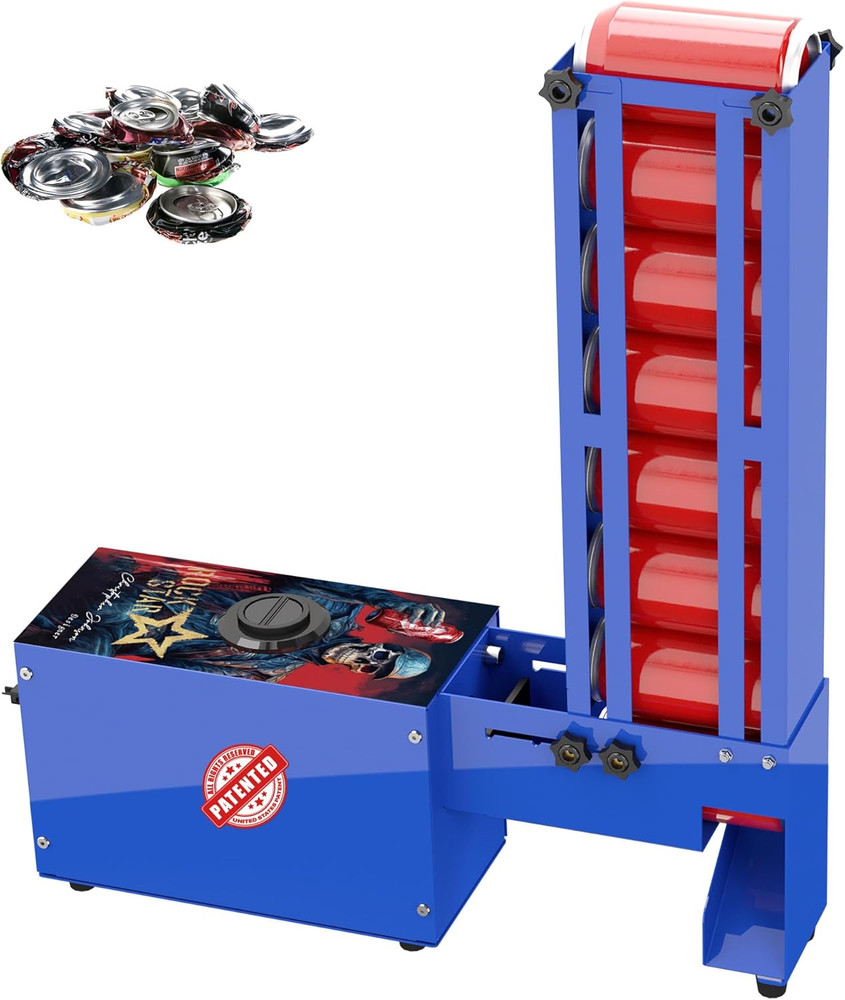 Automatic Electric Can Crusher with Hopper, Can Crushers Smashers for Recycling