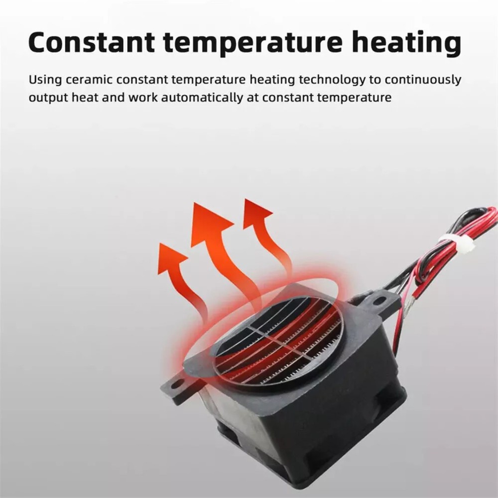 30s Rapid Heating PTC Ceramic Heater 12V 100W Multi-device Compatibility NEW