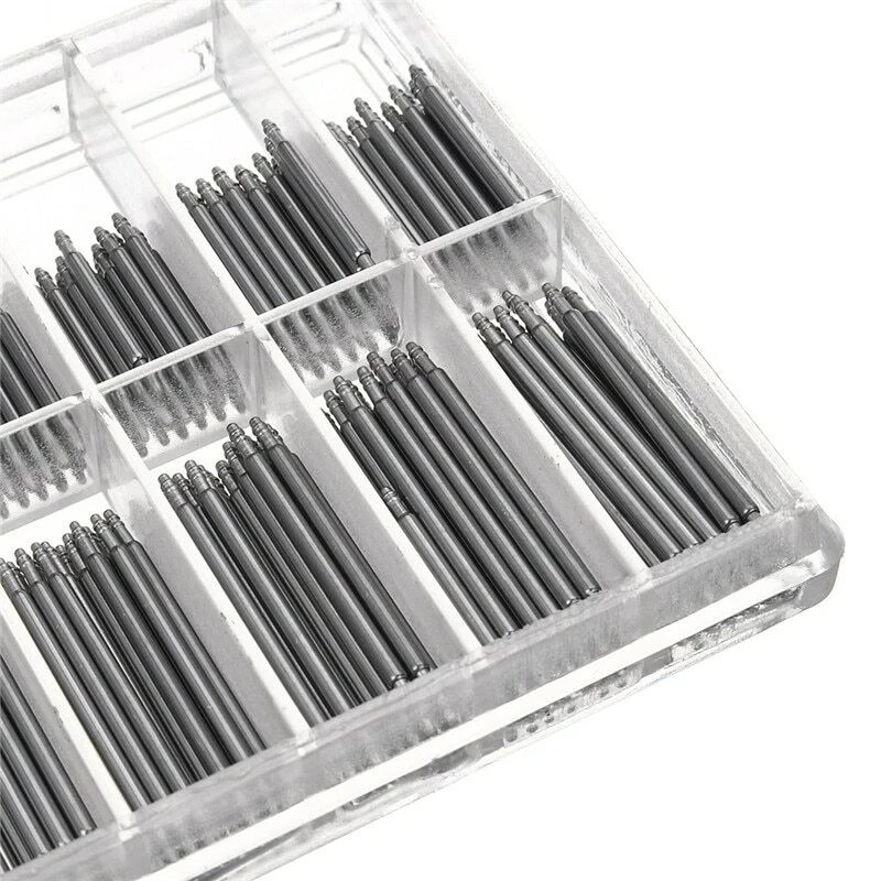 360pcs Watch PIN SPRING BARS Band Strap Link 8-25mm Repair Kit Stainless Steel