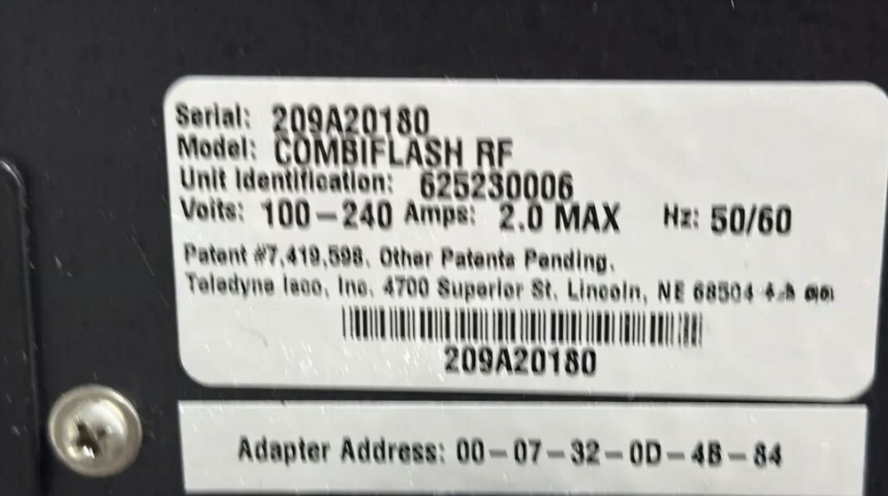 Teledyne Isco CombiFlash RF Flash Chromatography System