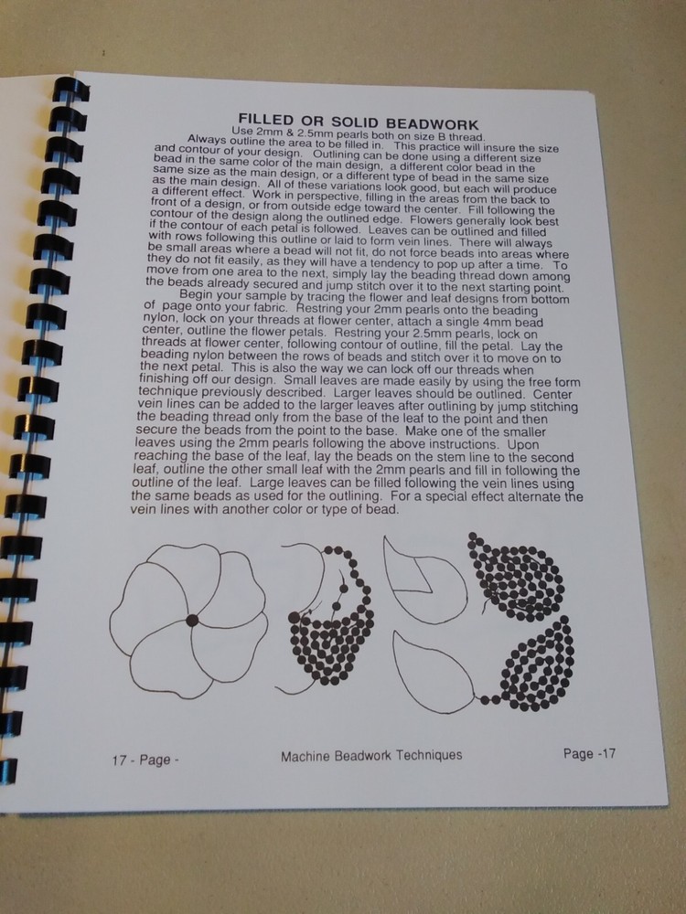Machine Beadwork Techniques Manual The Crafty Critter Revised 2nd Edition Plus 5