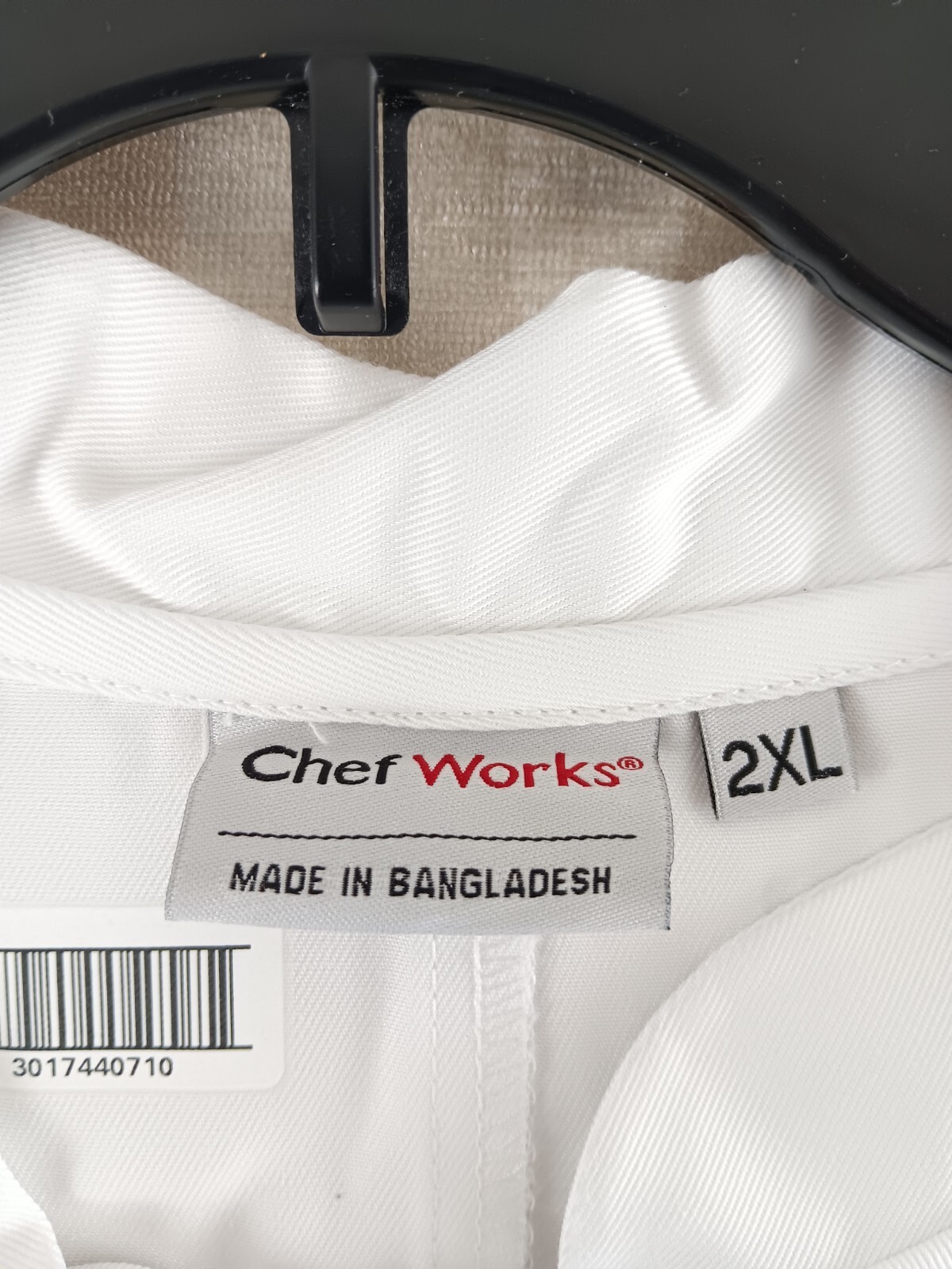 Chef Works Coat Mens 2XL XXL White Long Sleeves