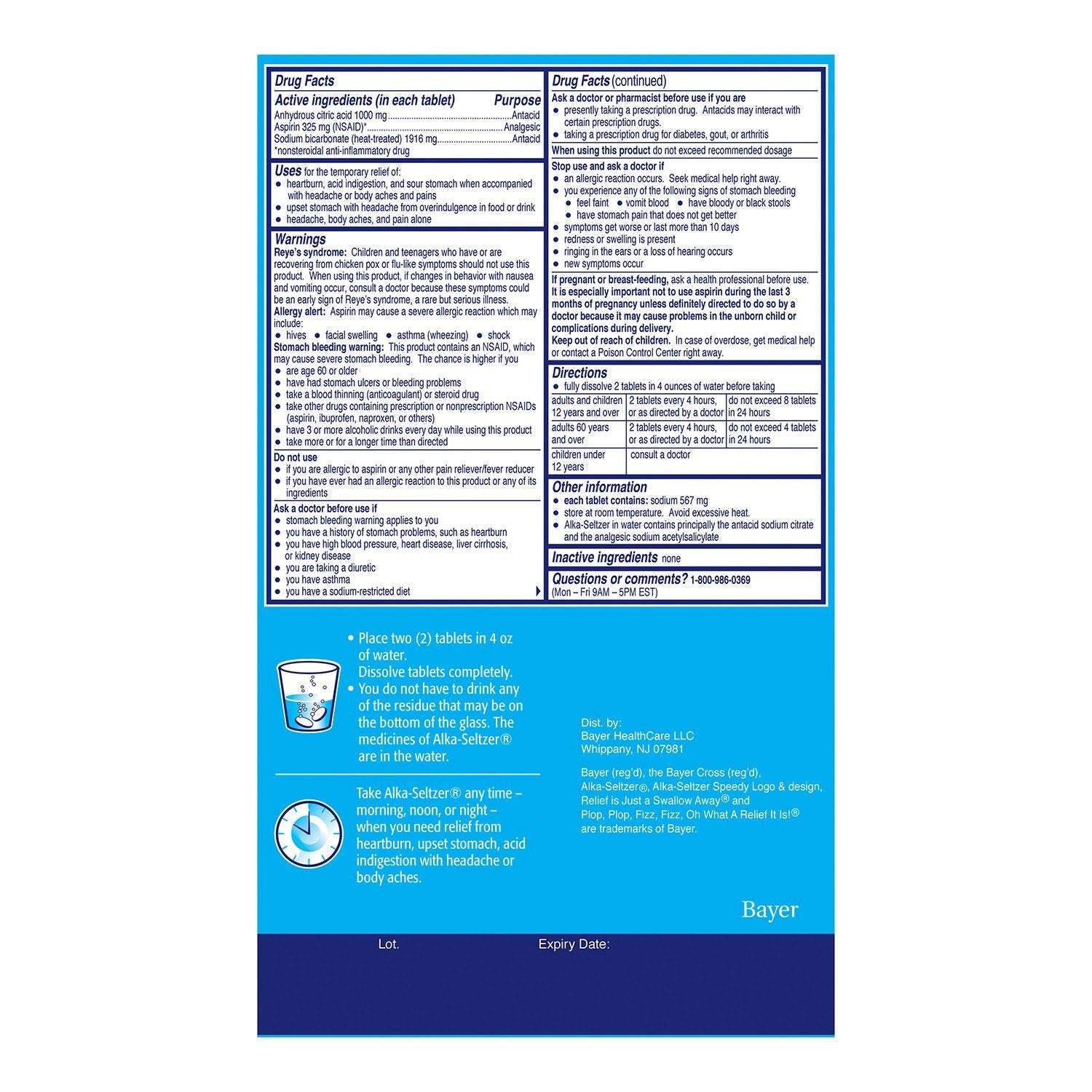 Alka-Seltzer Original Analgesic (116 ct.)