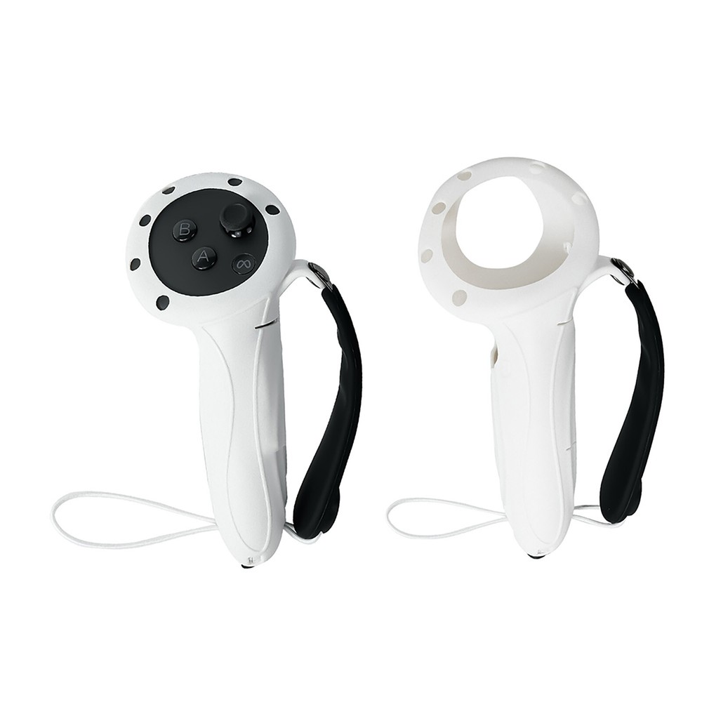 Extended Controller Grip Protective Cover Skin with Adjustable Strap for Quest 3