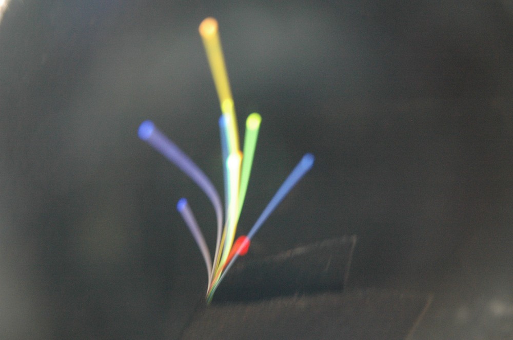 FIBER OPTIC REPLACEMENT STRANDS 1 FOOT .030"/.75mm RED