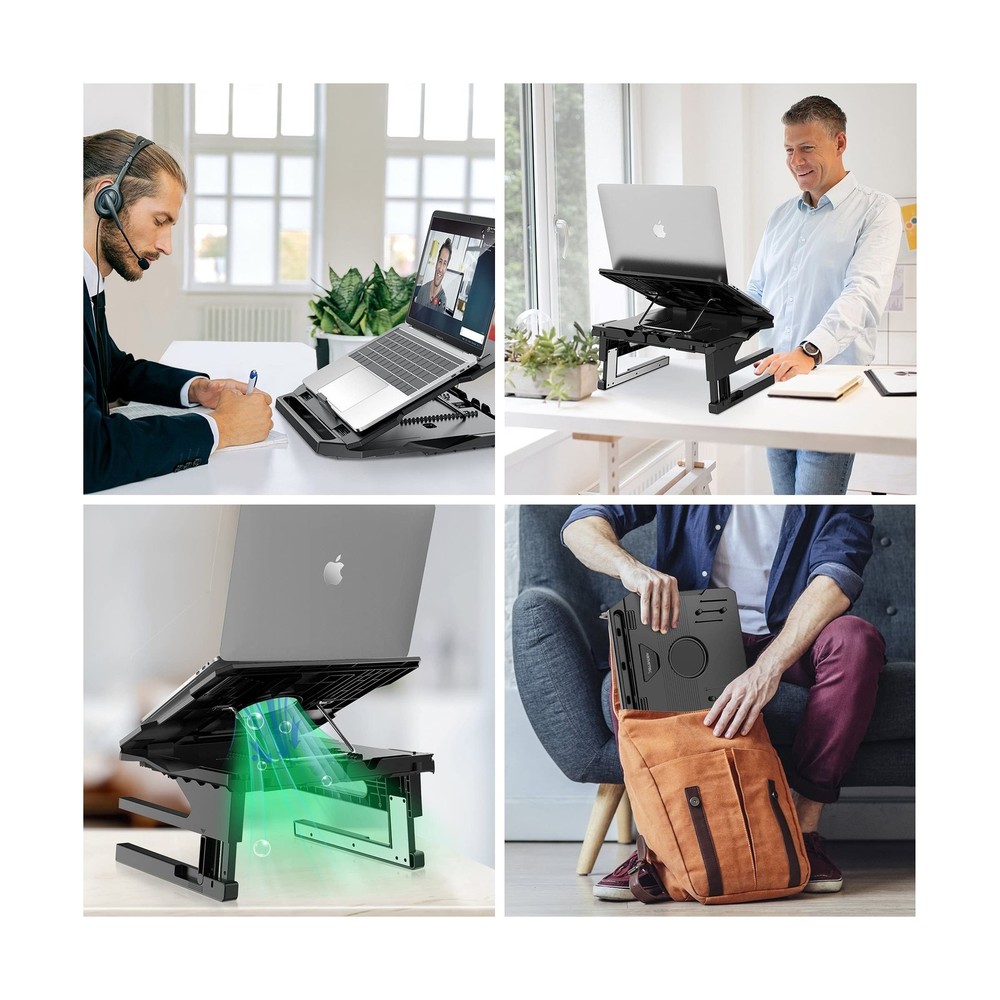 AboveTEK Laptop Stand, 20 Angles Two-Layer Height Adjustable La... FAST USA SHIP