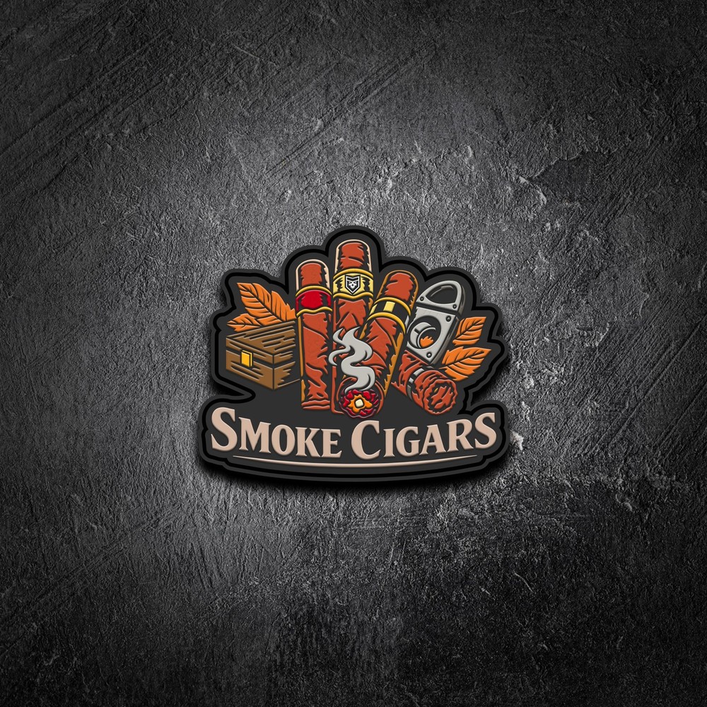 Smoke Cigars PVC Morale Patch