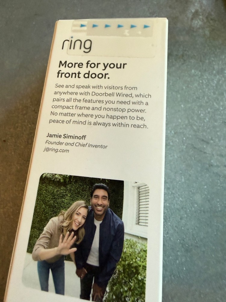 Ring Video Doorbell Wired - Black