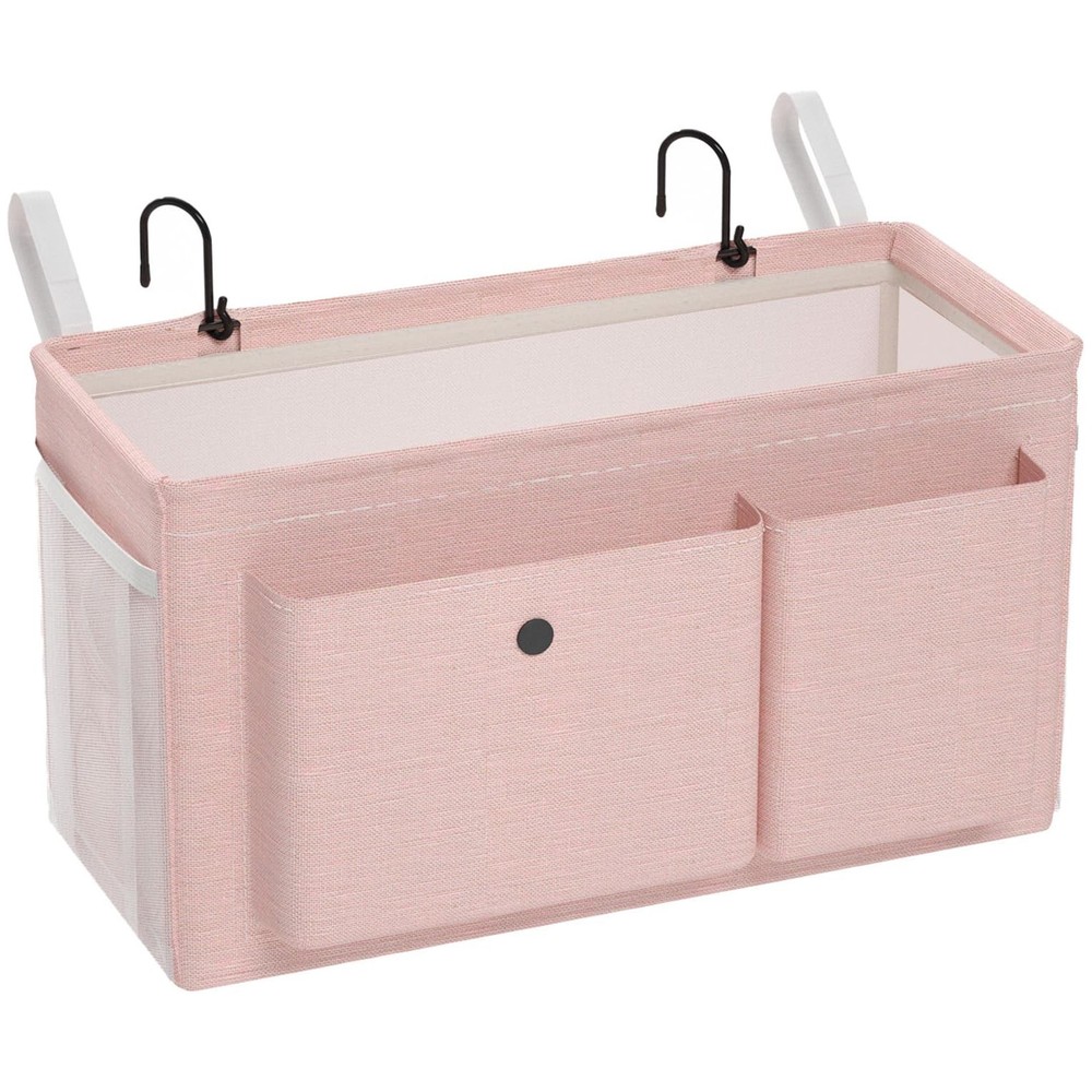 Bedside Caddy Bedside Organizer with Fixed Straps & Water Bottle Holder, Bunk...