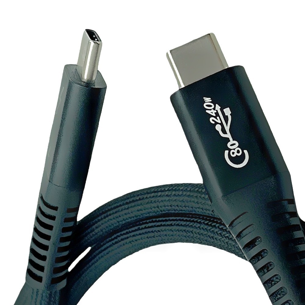 Fast Charging&Data Cable 80Gbps PD 240W 8K Wire Thunderbolt 4 3 USB 4.0 Type C-C
