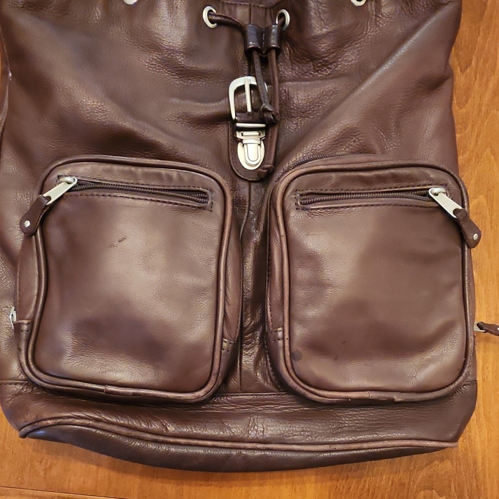 Canyon Outback Leather Goods Brown Backpack