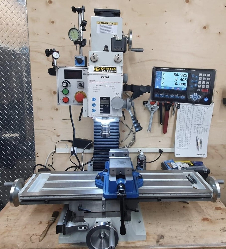 Ditron 3Axis DRO Display Optical Scale Set For Bridgeport Milling 9"x49" Table