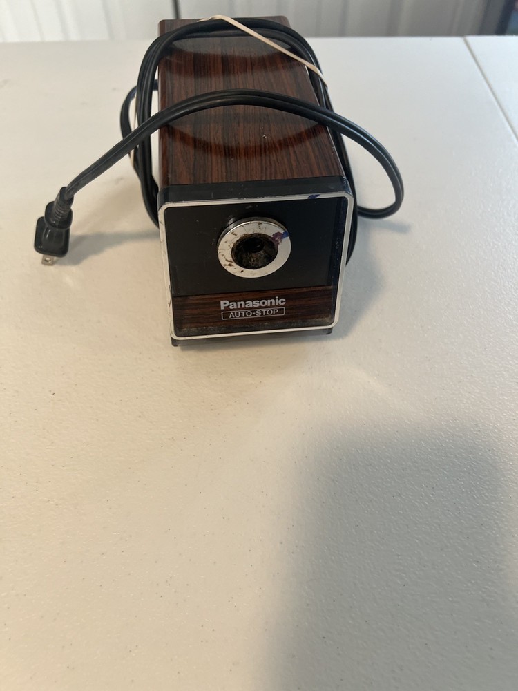 Vintage Panasonic auto stop electric pencil sharpener