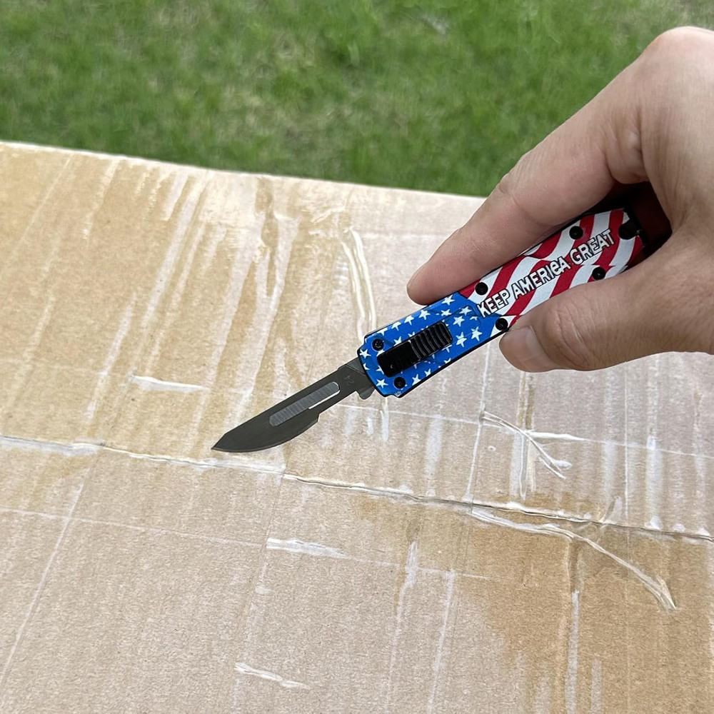 EDC Automatic Scalpel Knife, Mini Automatic Utility Knife, Auto Box Cutter Retra