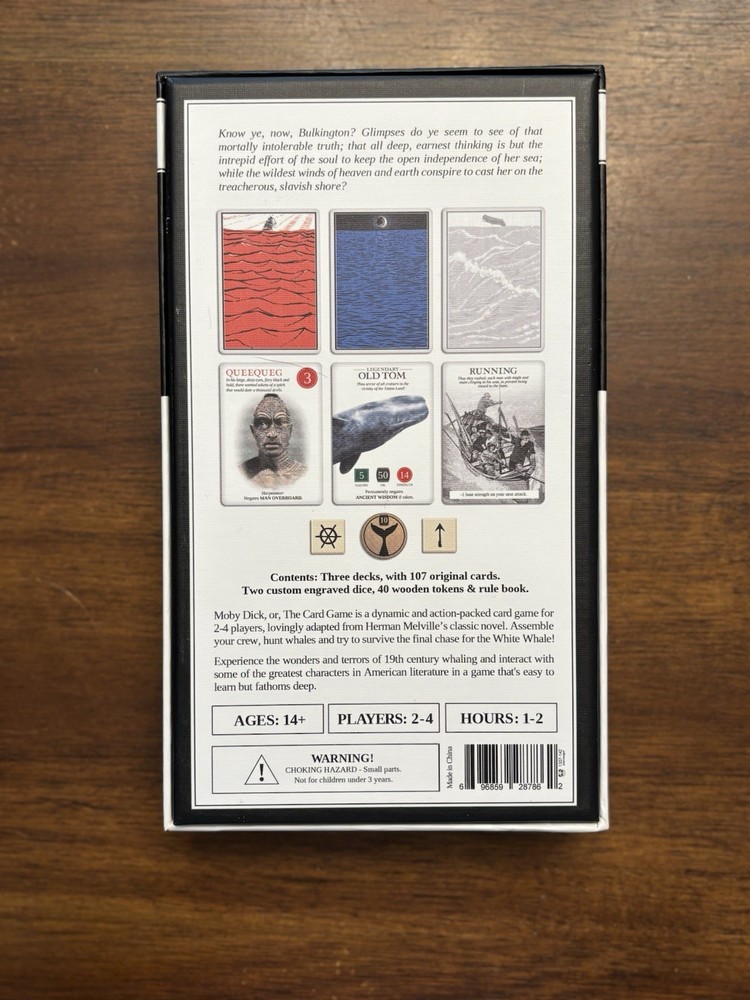 Moby Dick or, the Card Game / Complete Game / Rare King Post Kickstarter Release