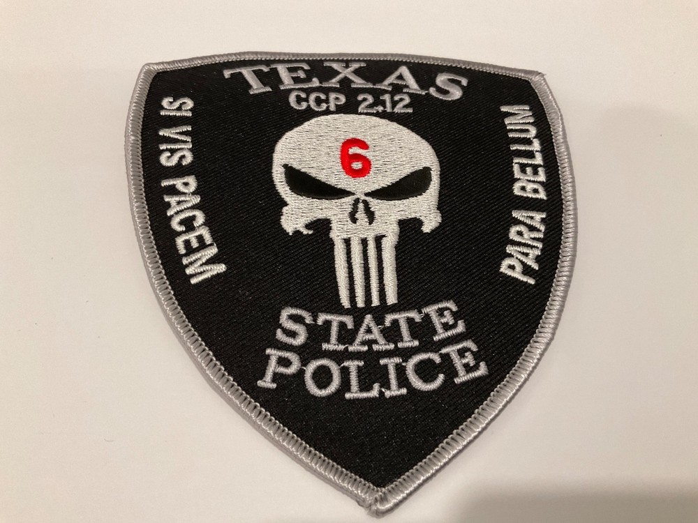 Texas DPS State Police Highway Patrol TX Punishr Patch Sharp