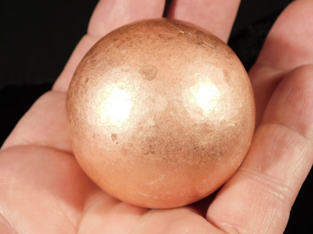 BIG! Super Heavy Solid COPPER SPHERE From Michigan 588gr