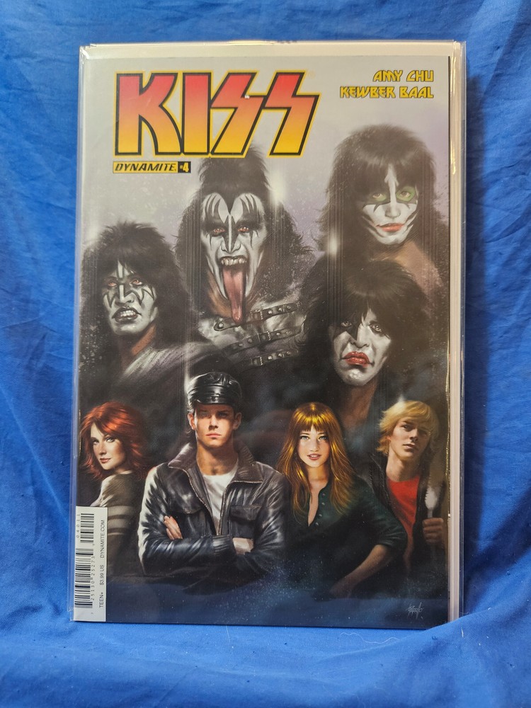 KISS #4 DYNAMITE COMIC 2017 1ST PRINTING LUCIO PARRILLO COVER VARIANT VF+