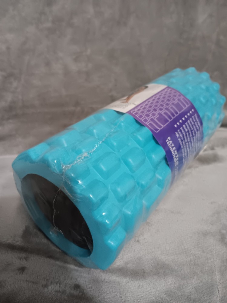 321 Strong Recovery Roller Foam Roller Aqua Solid Core Medium Massage Grid