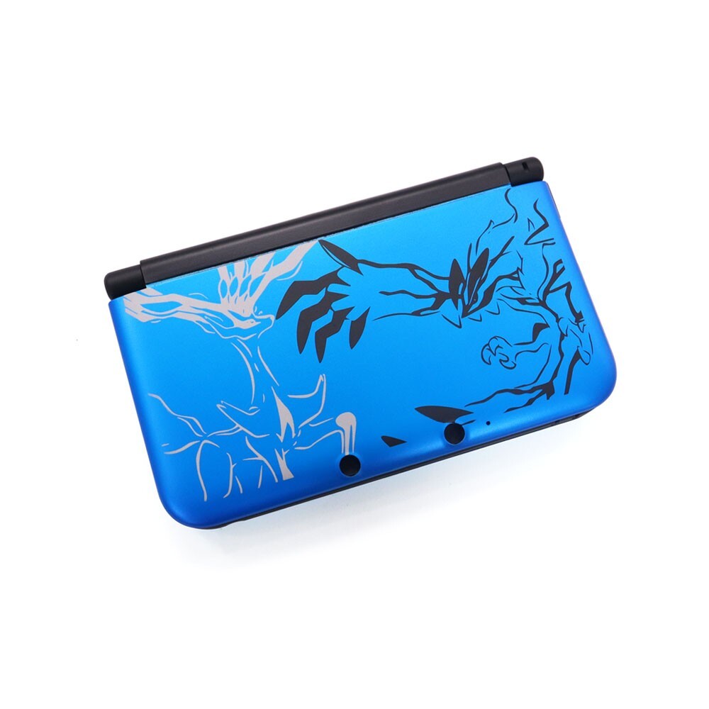 Blue Poke Full Housing Case Shell Complete Set Replacement Kit for 3DS XL/LL