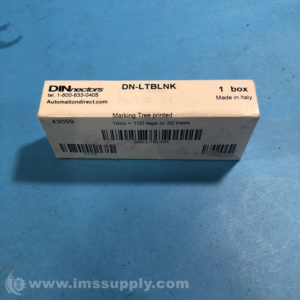 Automation Direct DN-LTBLNK Marking Tags FNOB
