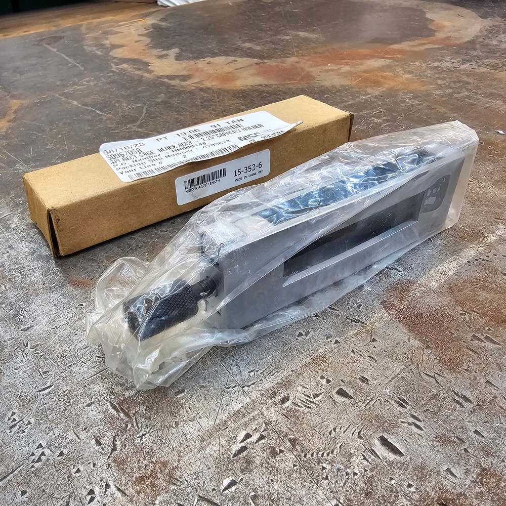 SPI 2.25" Capacity 4.175" OAL Rectangular Gage Block Stack Holder 15-353-6 #1